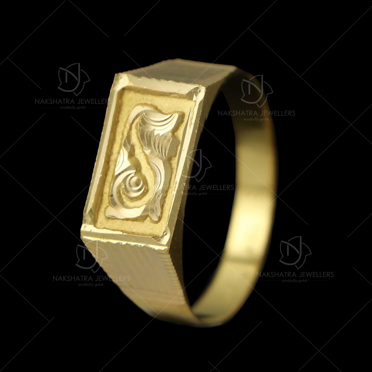 Personalized 2 Stone 2 Engraved Names Vintage Design Gold Mothers Ring –  Think Engraved