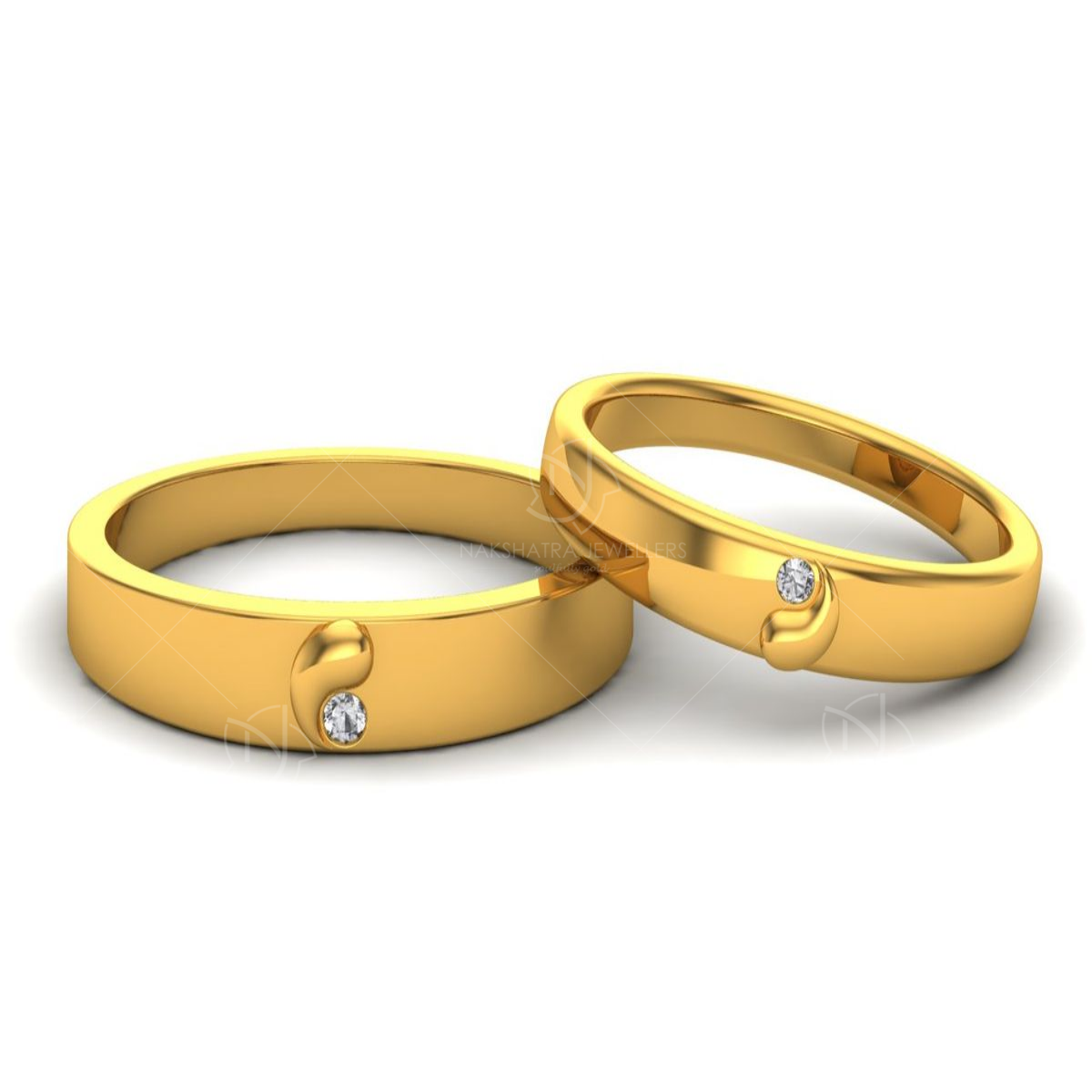 Gold Golden Couple Ring For Engagement at Rs 6000 in Jaipur | ID:  23188252491
