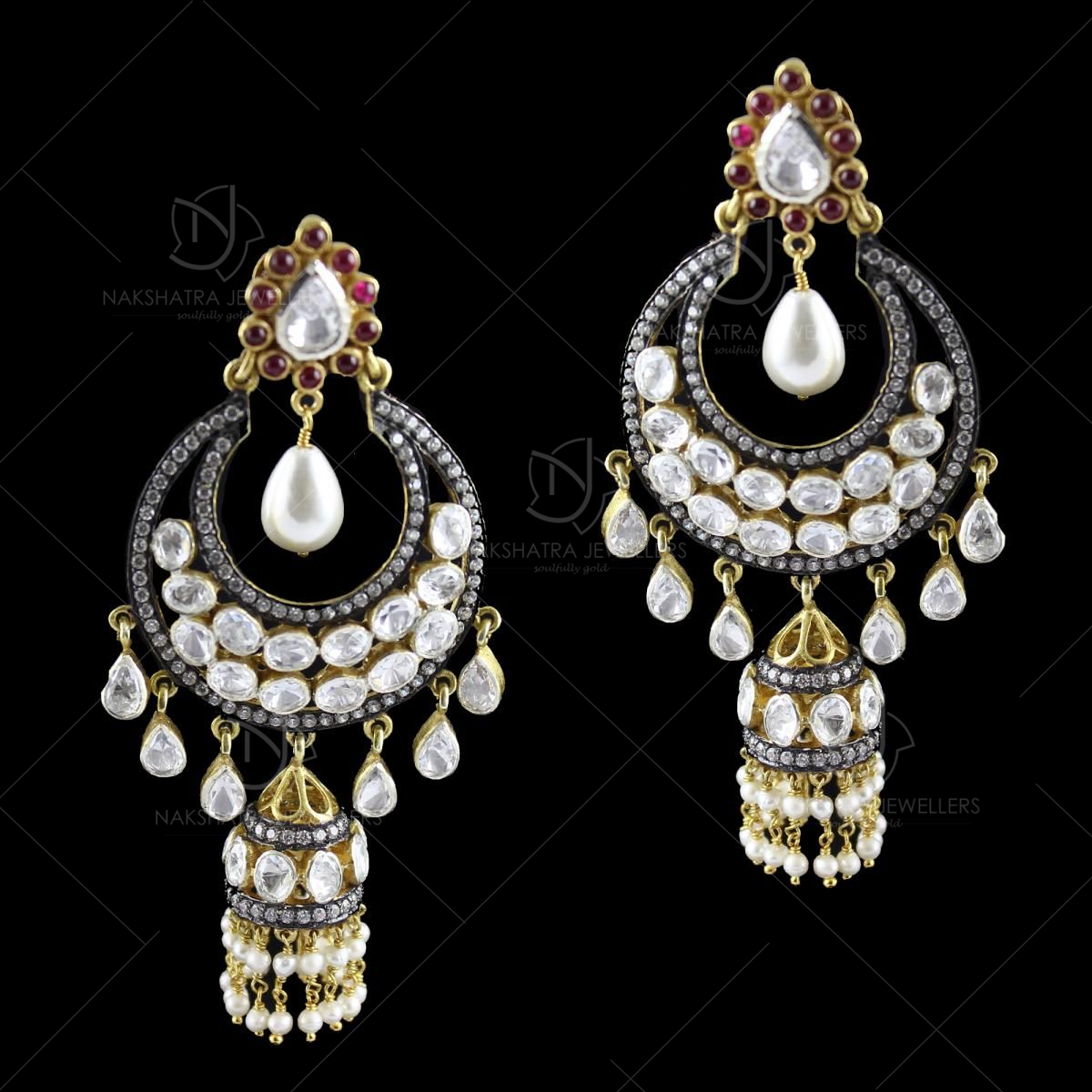 Designer Hanging AD Earrings for women - Trink Wink Jewels