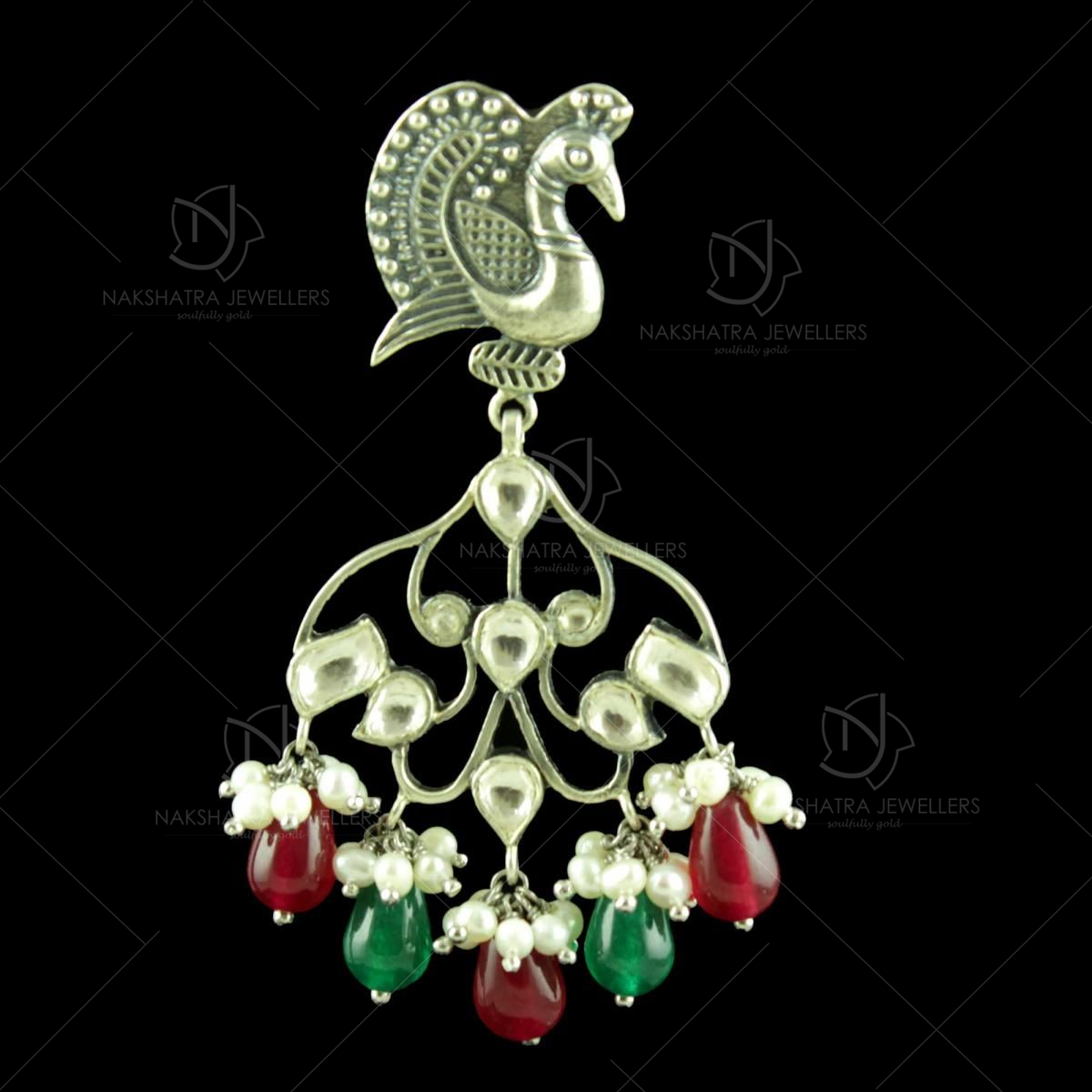 Buy CKC 22k Gold  Diamond 7 Stone Nakshatra Earrings for Women Online At  Best Price  Tata CLiQ
