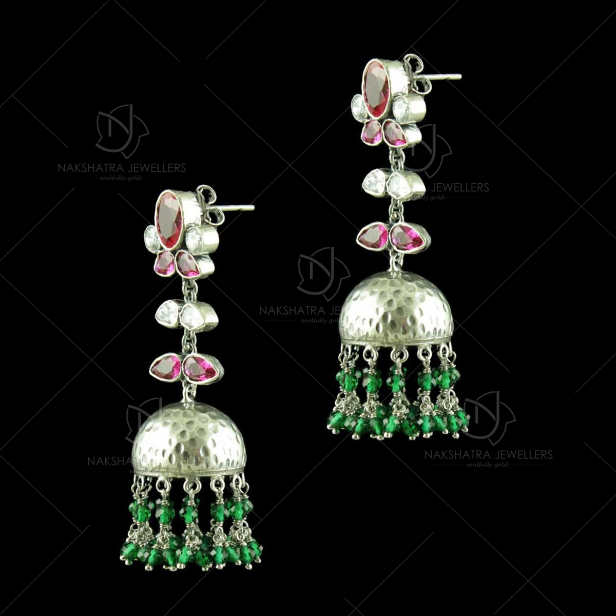 Oxidized Silver Oxidized Ganesha Engraved Mantra Jhumka Earrings For Girls,  Packaging Type: Box at Rs 120/pair in Jaipur