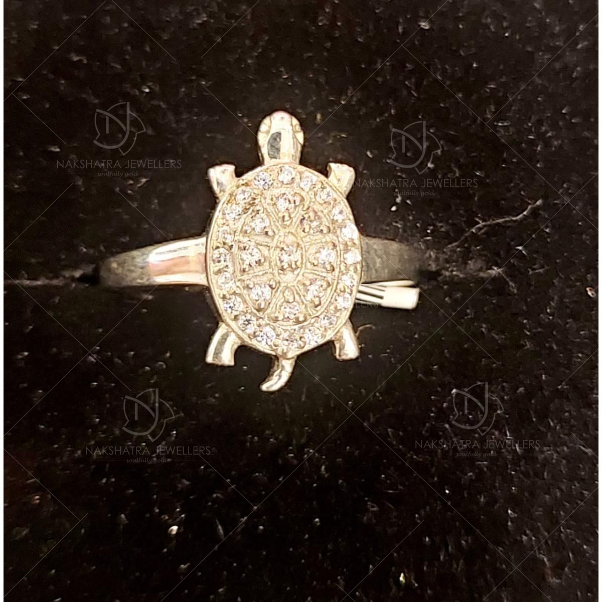 Buy Parnika Good Luck Tortoise Turtle Hallmark Pure 92.5 Sterling Silver  Cubic Zirconia Ring () Online at Best Prices in India - JioMart.